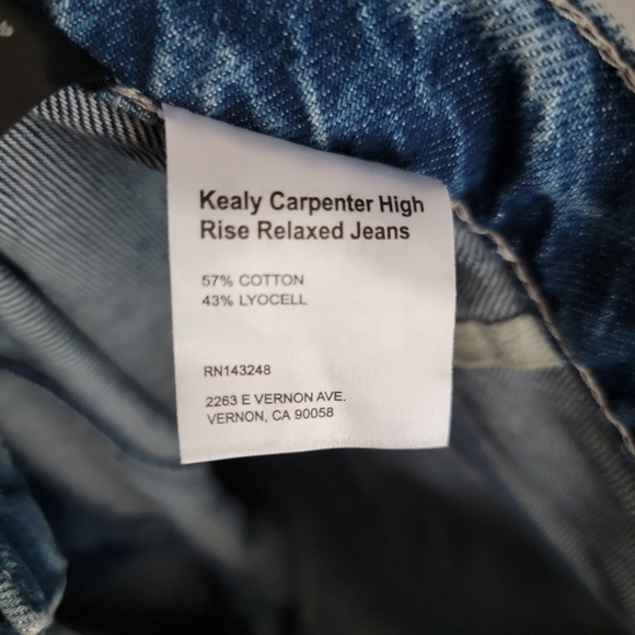 Reformation Kealy Carpenter High Rise Relaxed Jeans in Ponce size 25 NWT - Picture 12 of 14